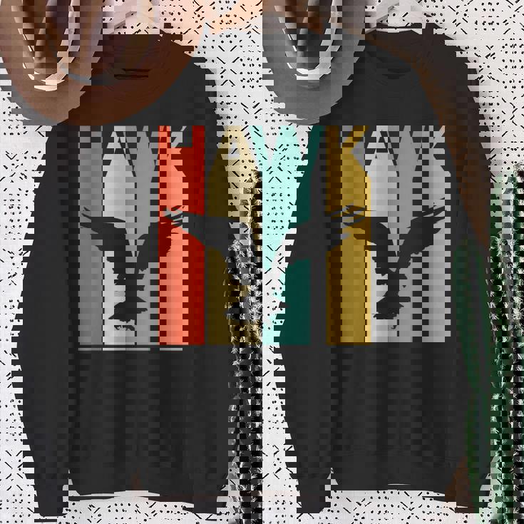 Hawk 鷹 動物 スウェットシャツ 年配の女性への贈り物