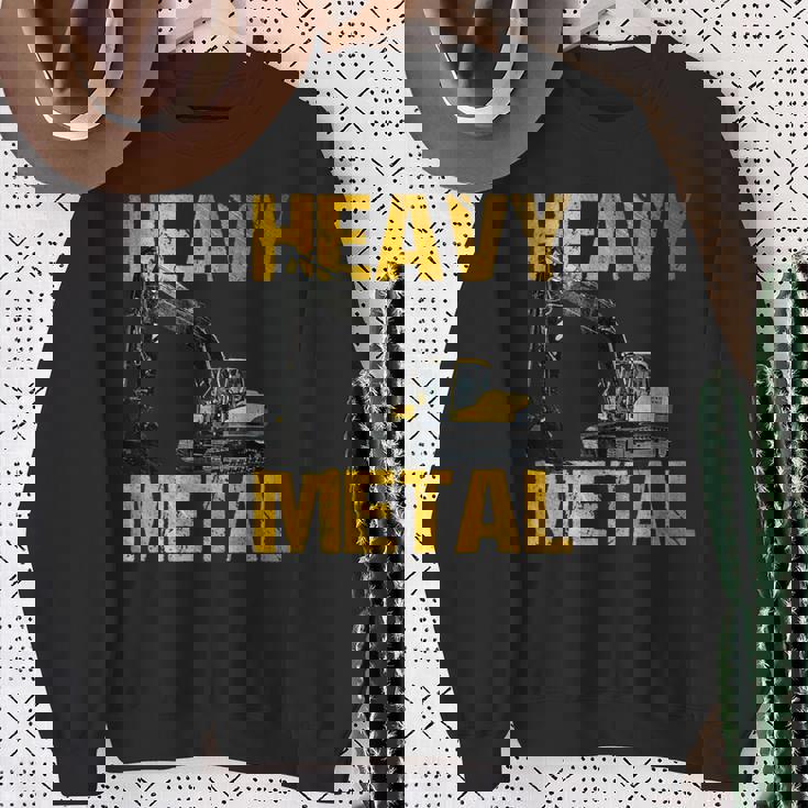 Heavy Equipment Operator Excavator Construction Backhoe スウェットシャツ 年配の女性への贈り物