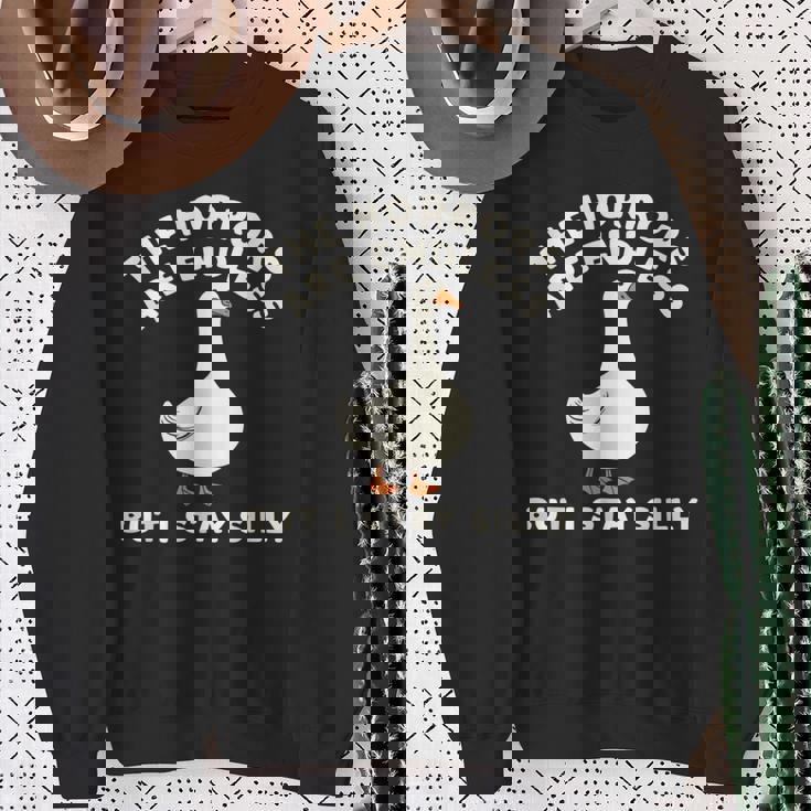 Horrors Are Endless But Itayilly Goose Friends ミームギフト スウェットシャツ 年配の女性への贈り物