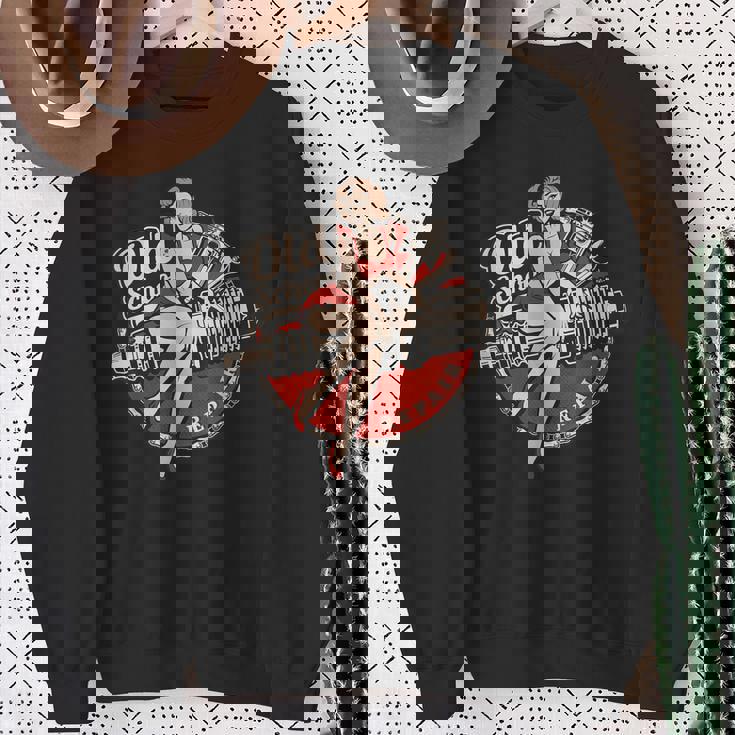 Hot Rod レトロ ヴィンテージ ヴィンテージ 車 ロカビリー オールドスクール スウェットシャツ 年配の女性への贈り物