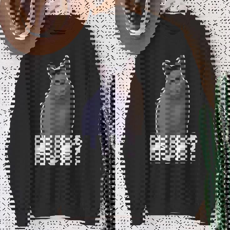Huh Cat Meme スウェットシャツ 年配の女性への贈り物