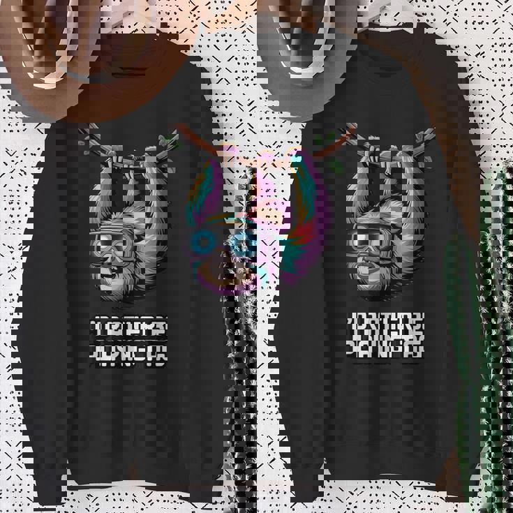 I'd Rather Be Playing Tag スウェットシャツ 年配の女性への贈り物