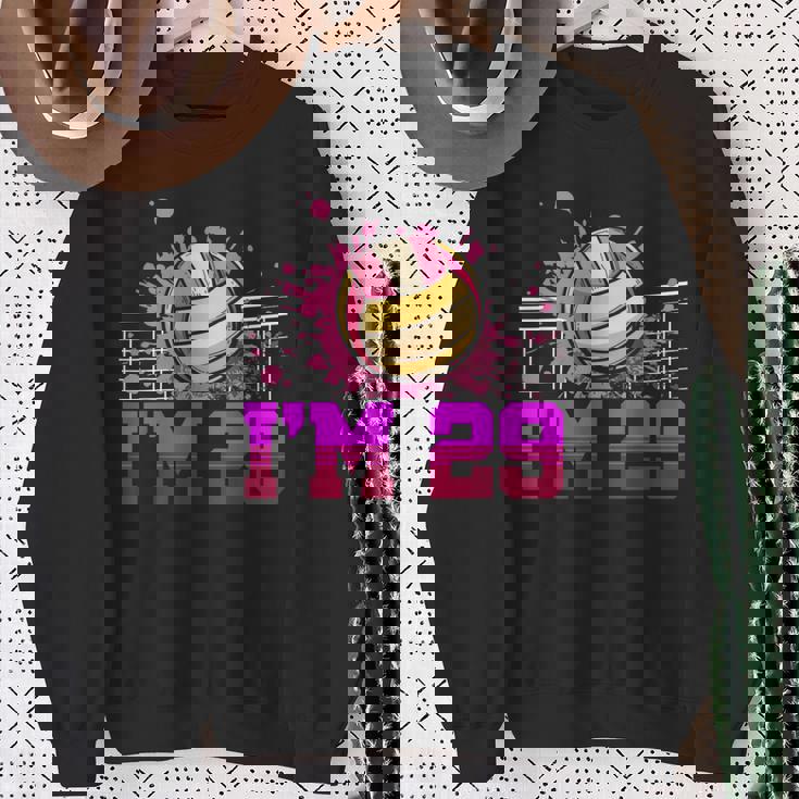 I'm 29Ports バレーボール選手 大人用 29歳の誕生日 スウェットシャツ 年配の女性への贈り物