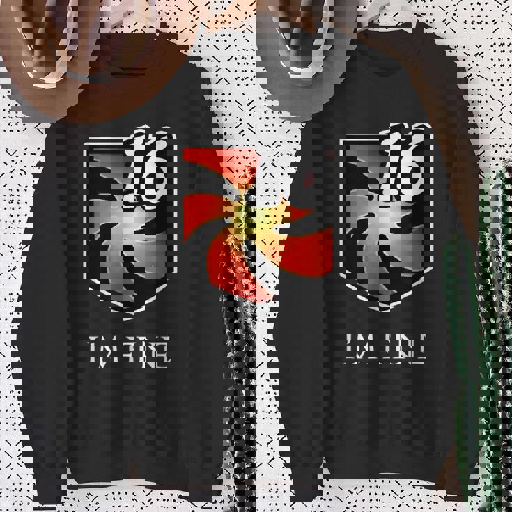 I'm Fine 脆弱性スタックス ファンタジー Mmorpg スウェットシャツ 年配の女性への贈り物