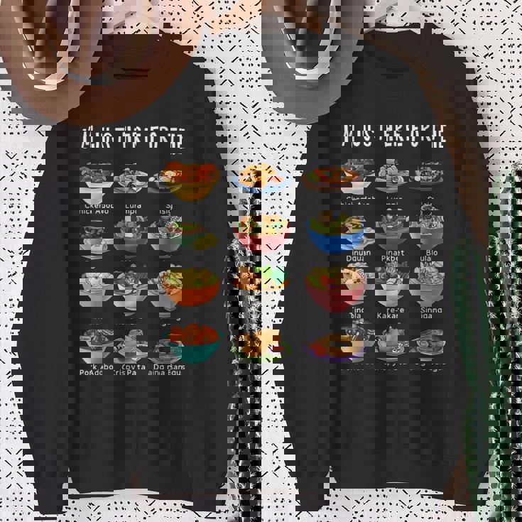 I'm Just Here For The Filipino Food トラディショナルピノイフード スウェットシャツ 年配の女性への贈り物