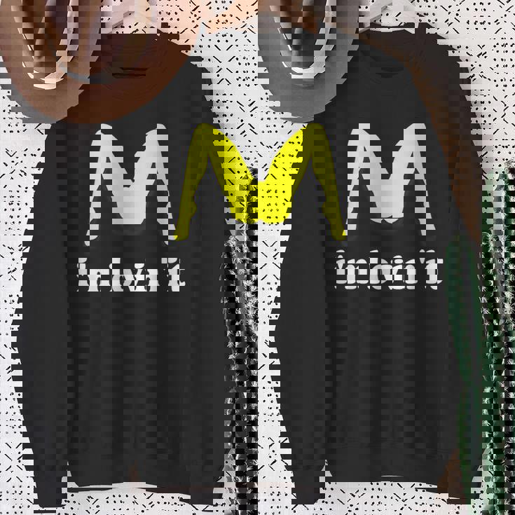 I'm Lovin' It ユーモラスな攻撃的なイヌエンド スウェットシャツ 年配の女性への贈り物