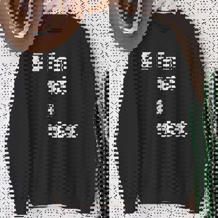 I'm Not A Robot Ai 人工知能ゲーマー スウェットシャツ 年配の女性への贈り物