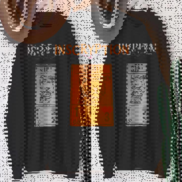 Inscryption 心理ストード カードゲーム ハロウィン 怖い スウェットシャツ 年配の女性への贈り物