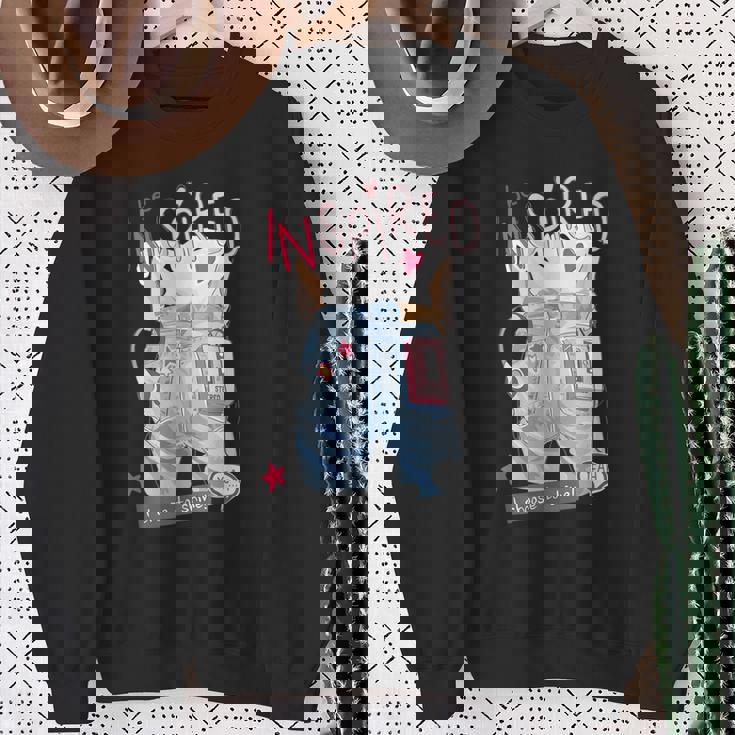 Be Inspired デニム レトロ I Choose Tohine ガールズ グラフィック スウェットシャツ 年配の女性への贈り物