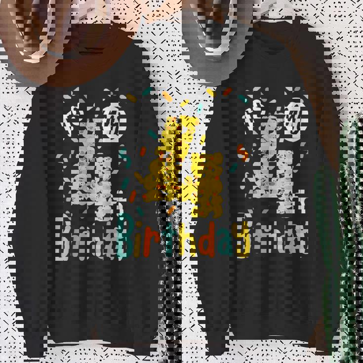 It's My 4Th Birthday ラバーダック 幼児 4歳の誕生日 スウェットシャツ 年配の女性への贈り物