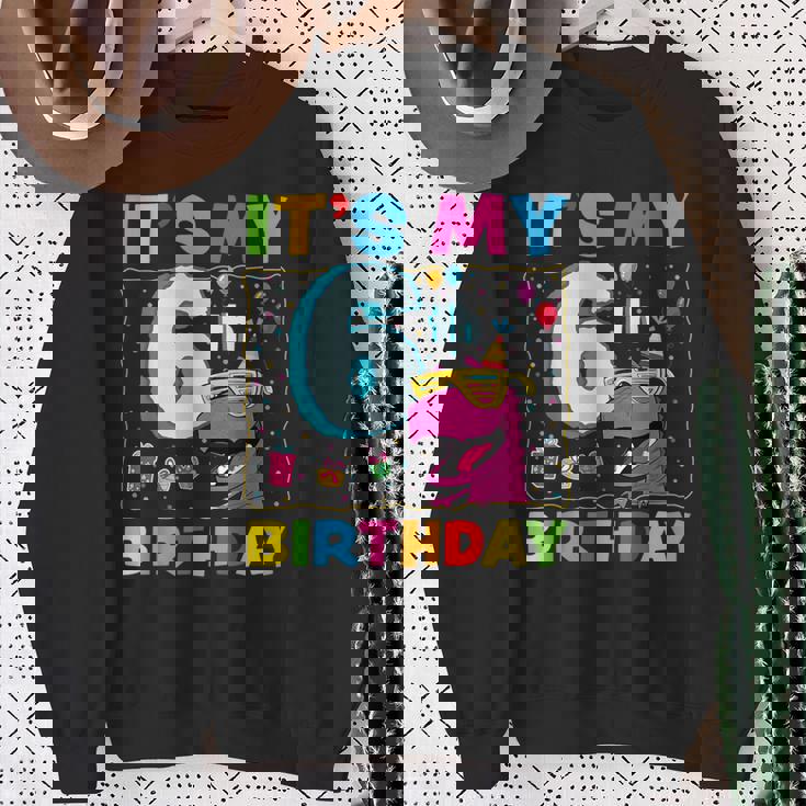 It's My 6Th Birthday Happy 6Ix Year T-Rex 恐竜 面白い スウェットシャツ 年配の女性への贈り物