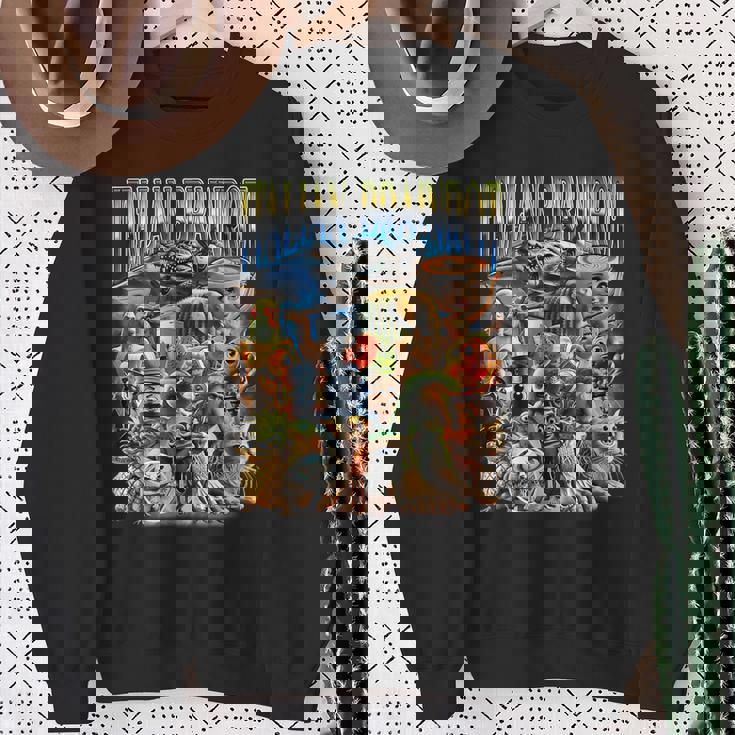 Italian Brainrot 面白いイタリアンブレインロットミームキャラクタ スウェットシャツ 年配の女性への贈り物