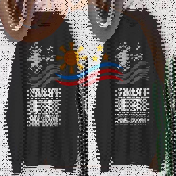 Itand With Duterte フィリピン フィリピン 強い 帰省 スウェットシャツ 年配の女性への贈り物