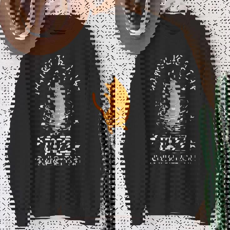 Jazz Dance Cat Jazz スウェットシャツ 年配の女性への贈り物