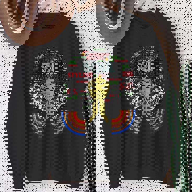 Jazz Funk &Oul アフロレトロヴィンテージミュージック スウェットシャツ 年配の女性への贈り物