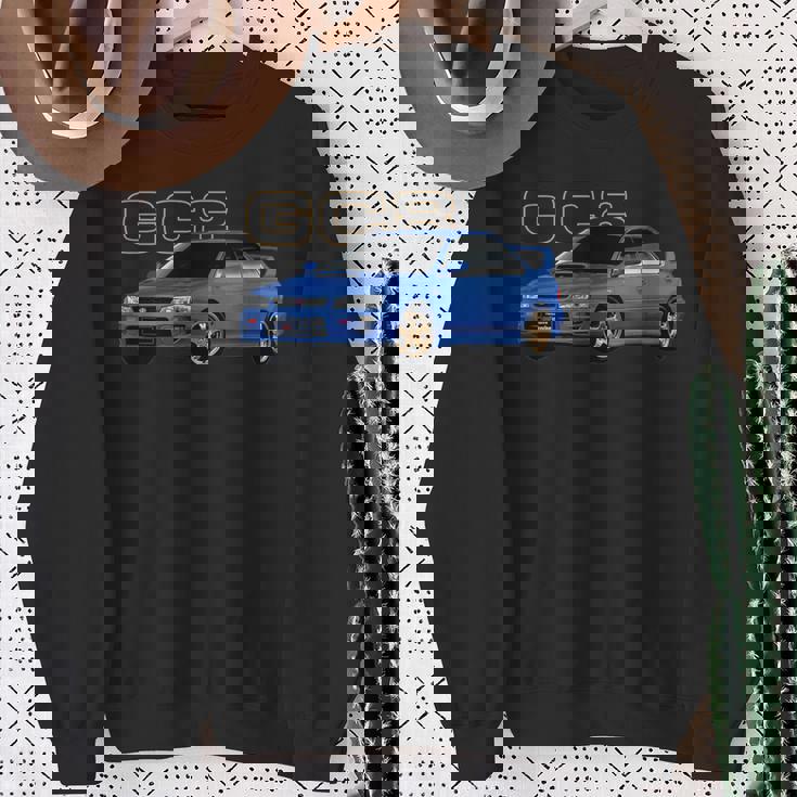 Jdm Rally Blue Car Gc8 バージョン5 スウェットシャツ 年配の女性への贈り物