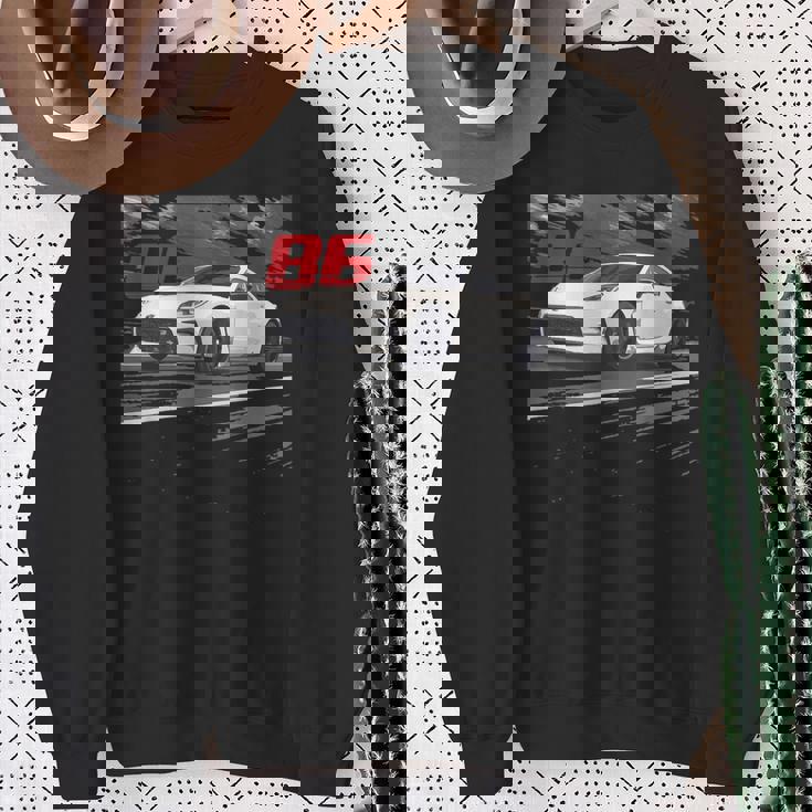 Jdm カー ストリート ドリフト レース Dk 土屋 86 アニメ スウェットシャツ 年配の女性への贈り物