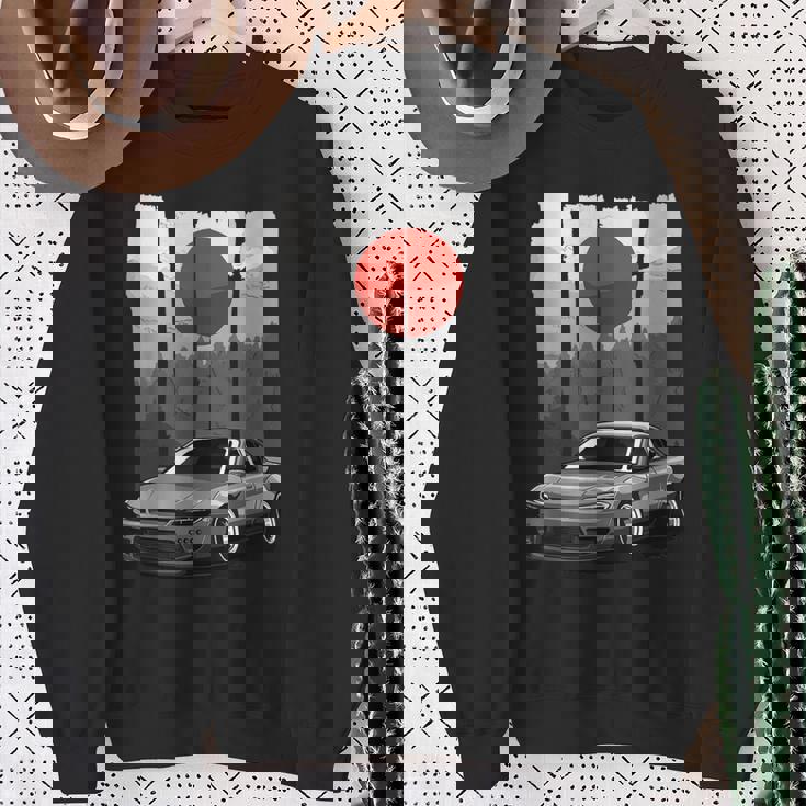 Jdm15 シルビアジャパン ドリフトカー ライジングサンチューニング スウェットシャツ 年配の女性への贈り物