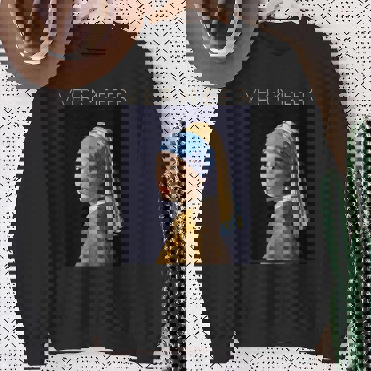 Johannesermeer アーティスト向け 真珠のイヤリングを持つ少女 スウェットシャツ 年配の女性への贈り物