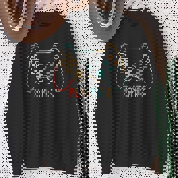 Jugador 1 Jugador 2 Pareja De Juegos A Juego Camisa de entrenamiento Regalos para ancianas