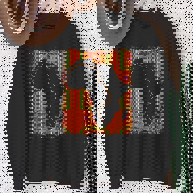 Junenth History Freedom アフリカ地図 ケンテ女王 スウェットシャツ 年配の女性への贈り物