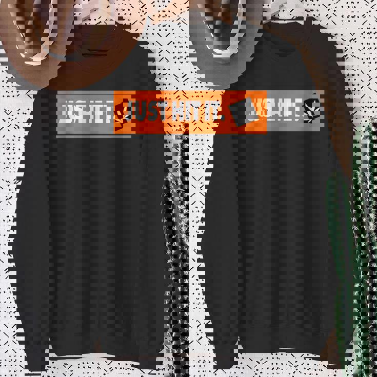 Just Hit It 420 マリファナ 大麻 雑草 喫煙 スウェットシャツ 年配の女性への贈り物