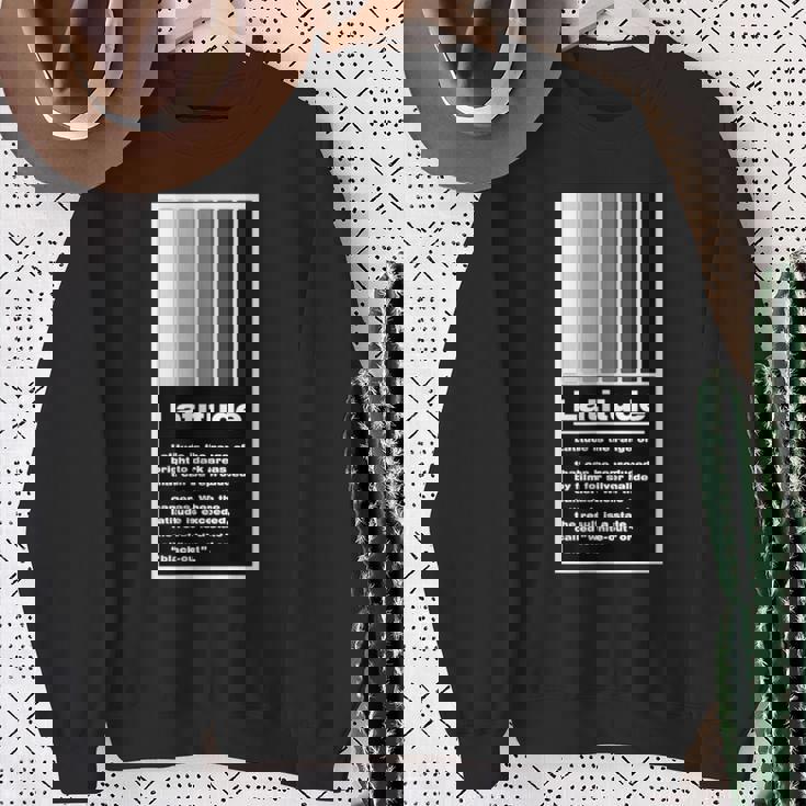 Kenko 写真用語「ラチチュード」［前面デザイン］ スウェットシャツ 年配の女性への贈り物