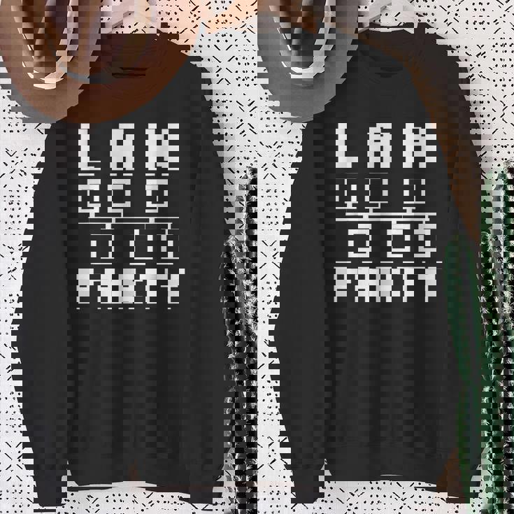 Lan Party レトロゲームtシャツ スウェットシャツ 年配の女性への贈り物