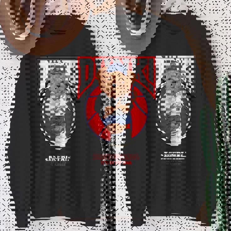 The Legend Teddy Bear Basketballlam Dunk Cool Basketball スウェットシャツ 年配の女性への贈り物