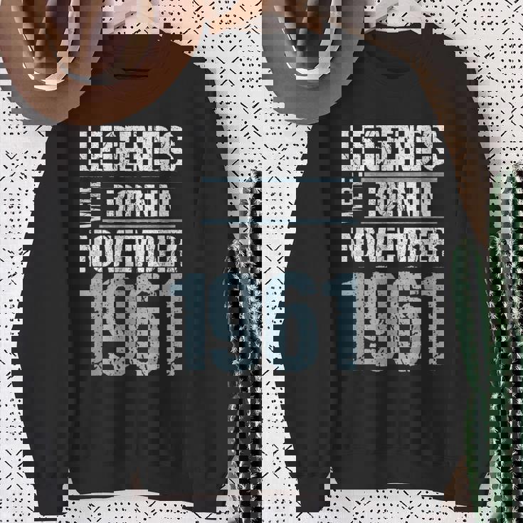 Legends Were Born In November 1961 誕生日 スウェットシャツ 年配の女性への贈り物