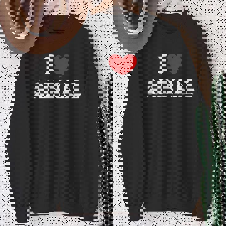 I Love Ainal 私は愛する Ainal スウェットシャツ 年配の女性への贈り物
