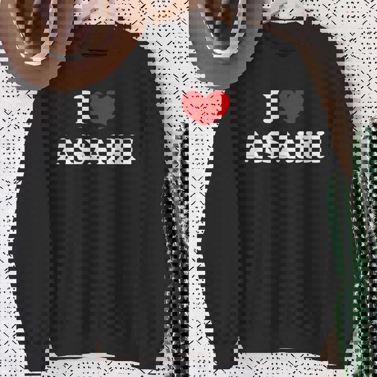 I Love Asahi 私は愛する Asahi スウェットシャツ 年配の女性への贈り物