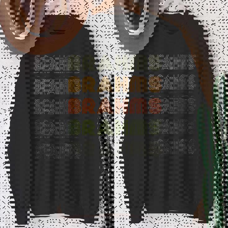 Love Heart Brahms グランジ ビンテージスタイル ブラック ブラームス スウェットシャツ 年配の女性への贈り物