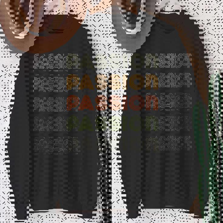 Love Heart Passion グランジ ビンテージスタイル ブラック パッション スウェットシャツ 年配の女性への贈り物