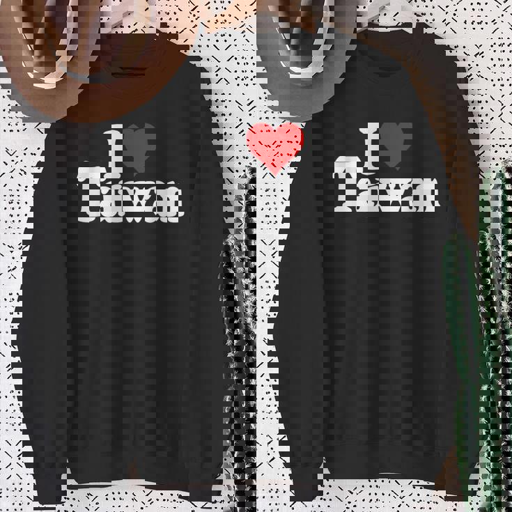 I Love Heart 台湾フォルモサ 台湾文化 スウェットシャツ 年配の女性への贈り物