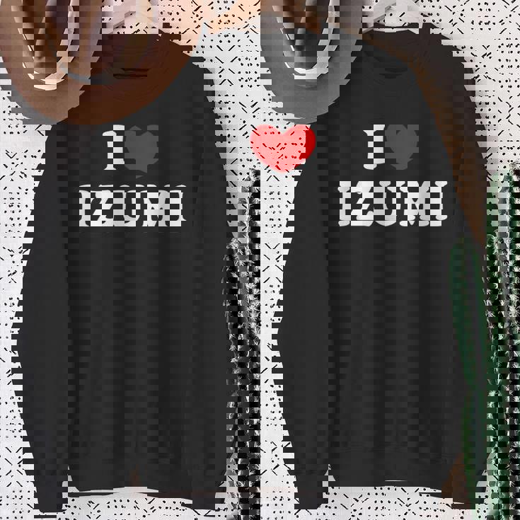 I Love Izumi 私は愛する Izumi スウェットシャツ 年配の女性への贈り物