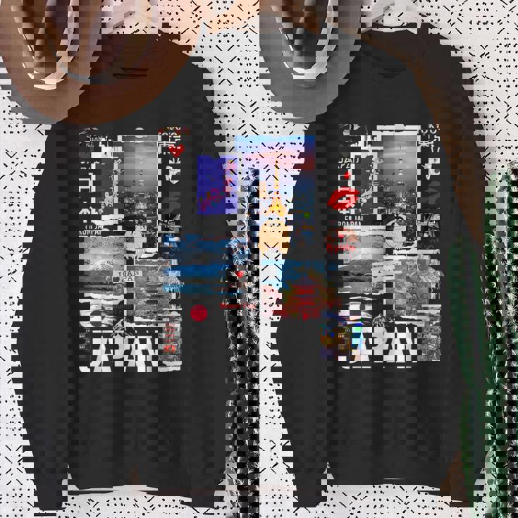 I Love Japan Culture Enjoy Cool Japan Landmarks Photos スウェットシャツ 年配の女性への贈り物