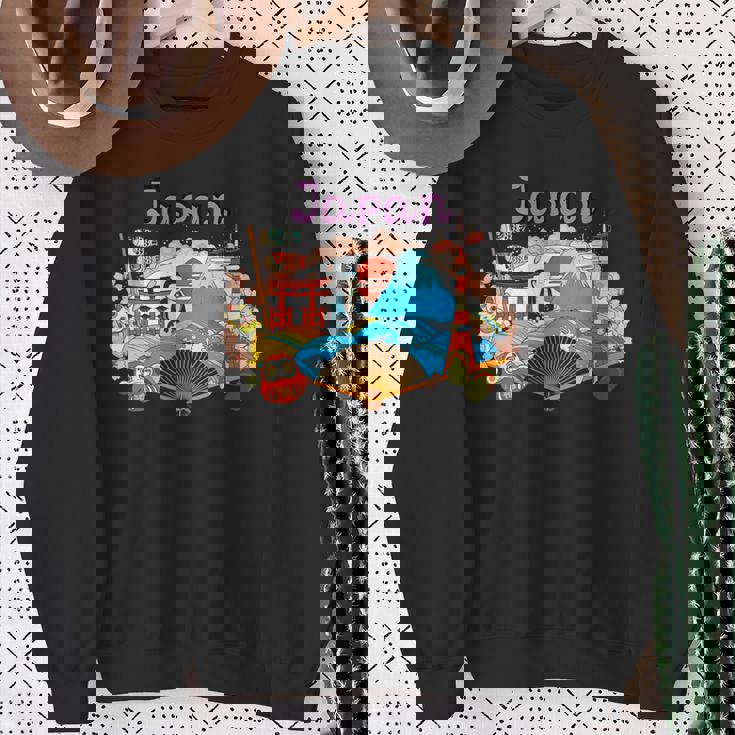 I Love Japan Nature & Culture Tokyo Japan Graphic スウェットシャツ 年配の女性への贈り物