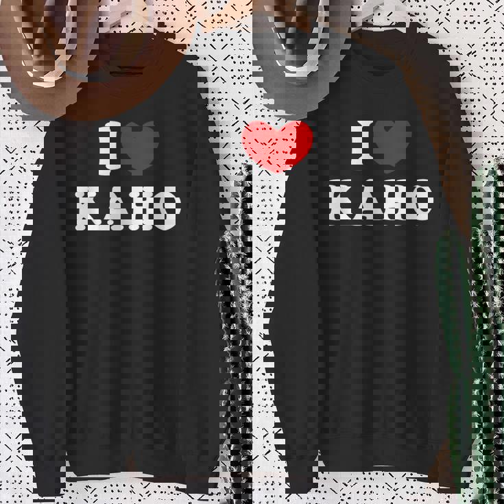 I Love Kaho 私は愛する Kaho スウェットシャツ 年配の女性への贈り物