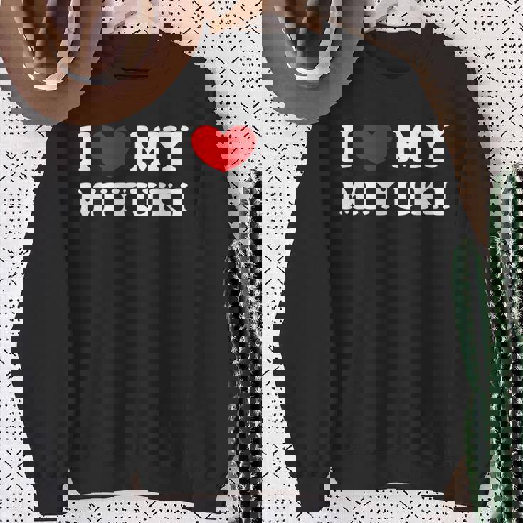 I Love My Miyuki 私はみゆきを愛しています スウェットシャツ 年配の女性への贈り物