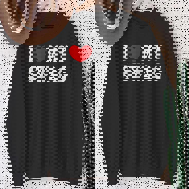 I Love Mywag アイ・ラブ・マイ・スワッグ、アイ・ハート・マイ・スワッグ スウェットシャツ 年配の女性への贈り物