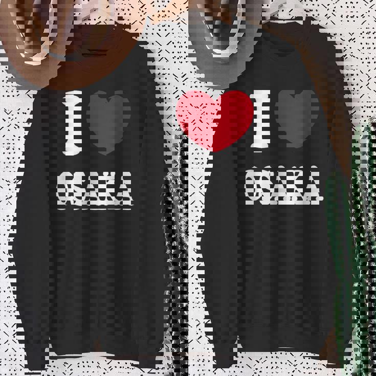 I Love Osaka アイ・ラブ大阪 スウェットシャツ 年配の女性への贈り物