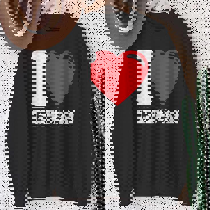 I Love Taiwan 台北国旗 ハートトラベル 台湾製品 スウェットシャツ 年配の女性への贈り物