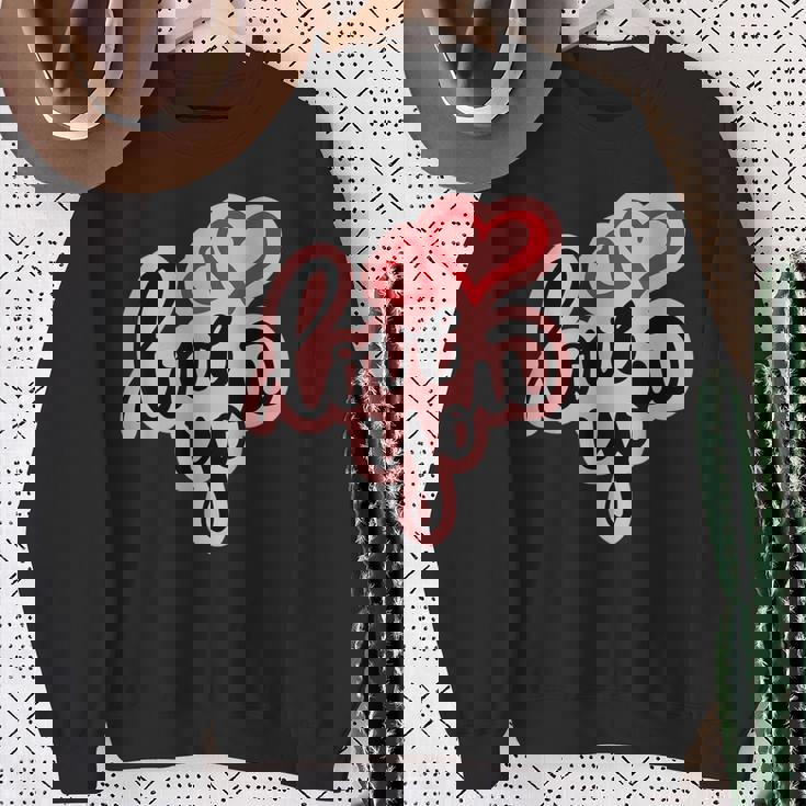 Love You Heart バレンタインデー 好きな人 パートナー 愛 スウェットシャツ 年配の女性への贈り物