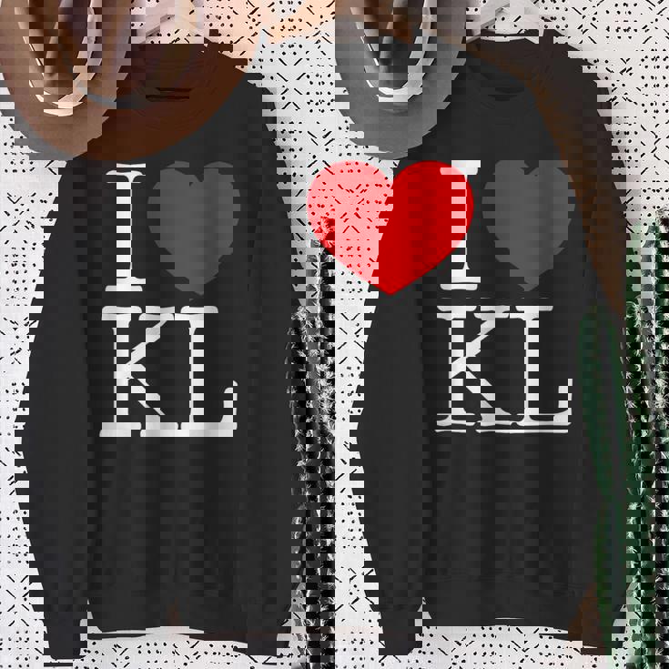 I Love ハート Kl スウェットシャツ 年配の女性への贈り物