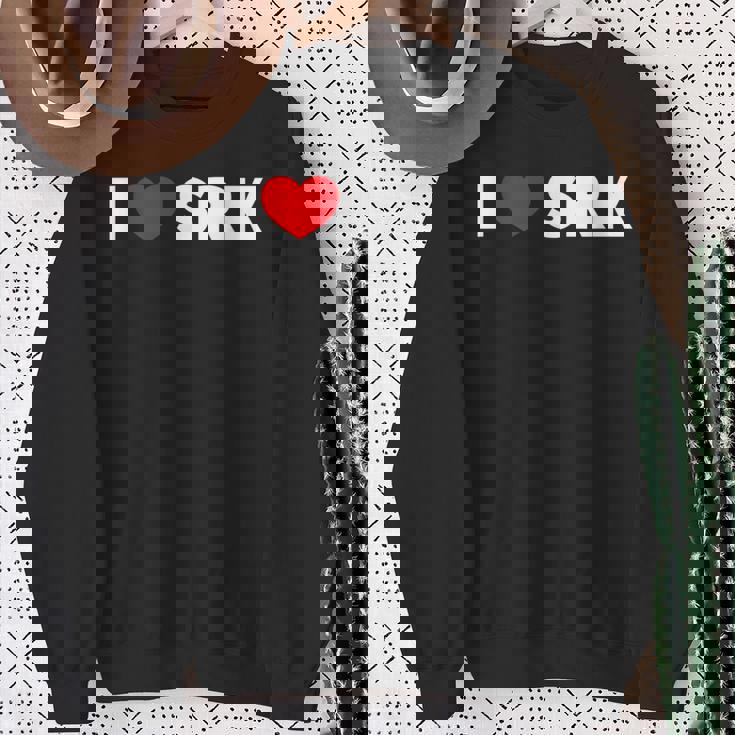 I Love ハートrk スウェットシャツ 年配の女性への贈り物