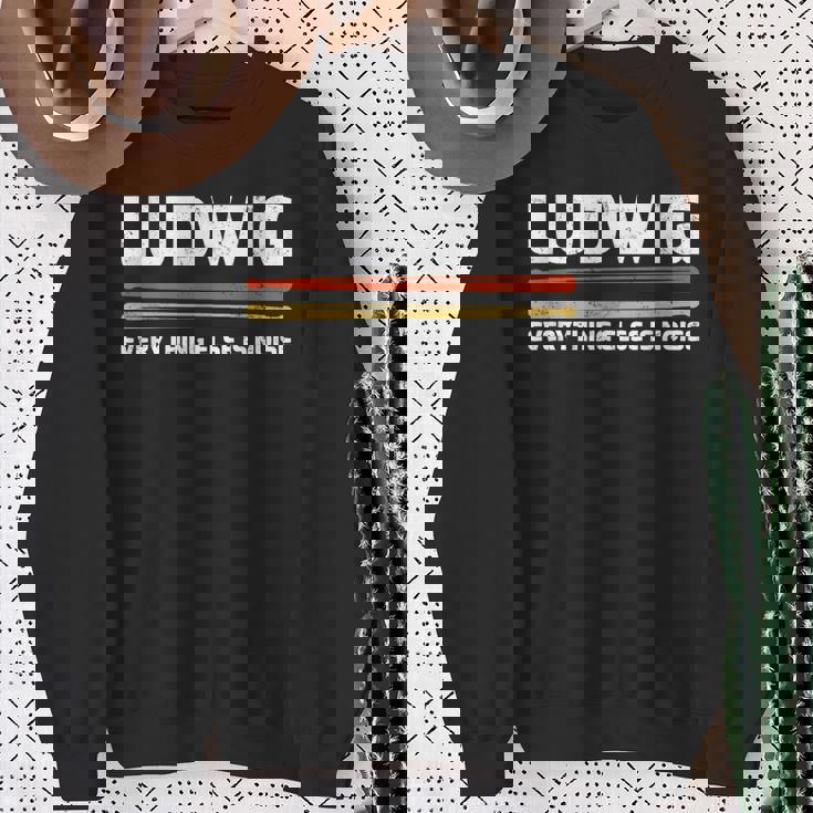 Ludwig Everything Else Is Noise クラシック音楽ドラムスティック スウェットシャツ 年配の女性への贈り物