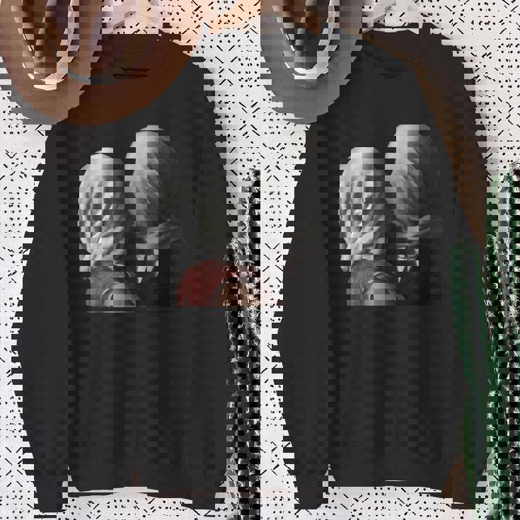 Magritteによるthe Lovers Painting スウェットシャツ 年配の女性への贈り物