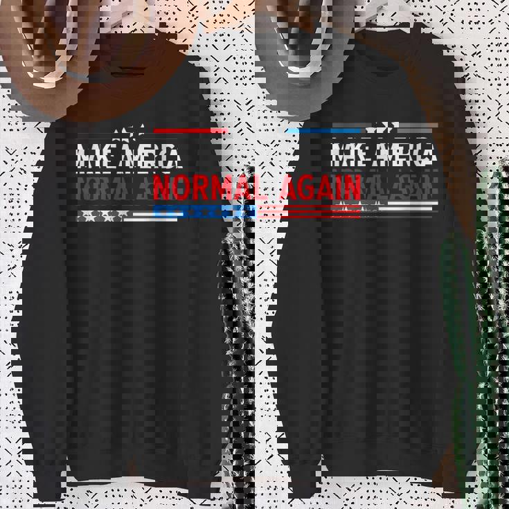 Make America Normal Again 2024 プレジデンシャル スウェットシャツ 年配の女性への贈り物