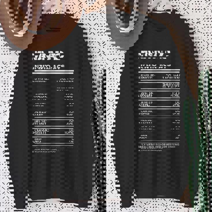 Manato 栄養成分表示 スウェットシャツ 年配の女性への贈り物